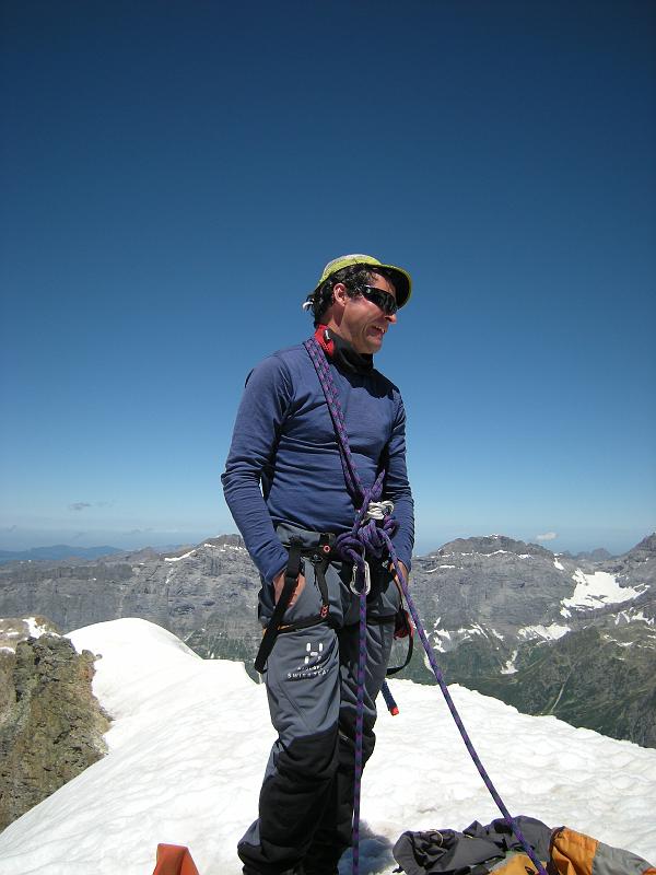 20080712_sacsusten 081.jpg -  Ervin Jacomet  - Bergführer, Bündner und unser Lehrer in dieser Woche.
Danke, Ervin für die kompetente Ausbildung und eine super Woche